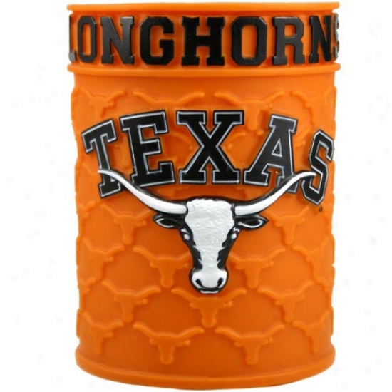 Texas Longhorns Embossee Plastic Can Coozie