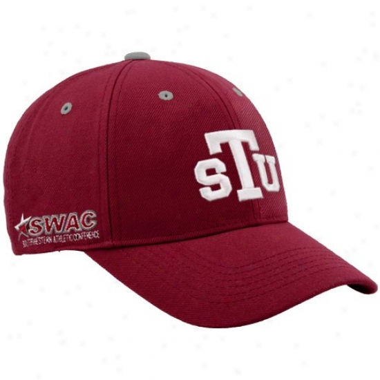 Texas Southern Tigers Hat : Top Of The World Texas Southern Tigers Maroon Triple Conference Adjustable Hat