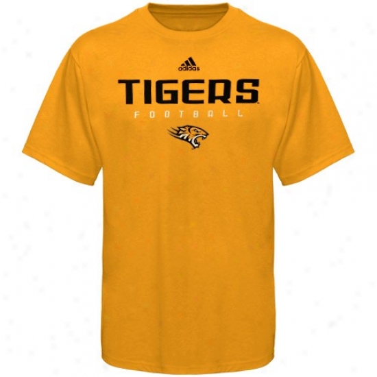 Towson Tigers Tshirts : Adidas Towson Tigers Gold Sideline Tshirts