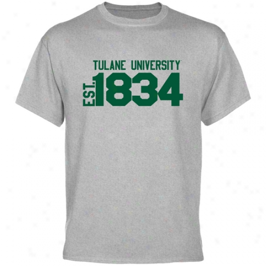 Tulane Green Wave T Sirt : Tulane Green Wave Aah Est. Date T Shirt