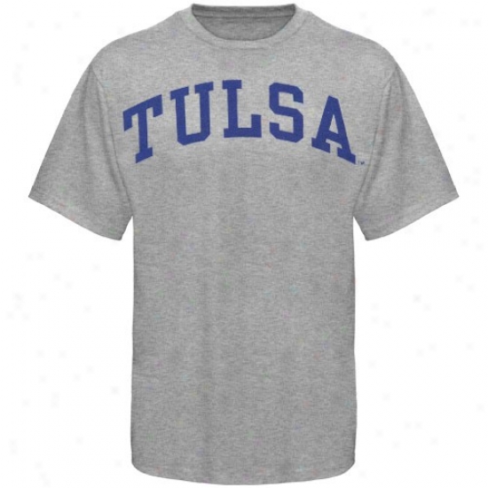 Tulsa Golden Hurricane Shirts : Tulsa Golden Tornado Youth Ash Arched Shirts