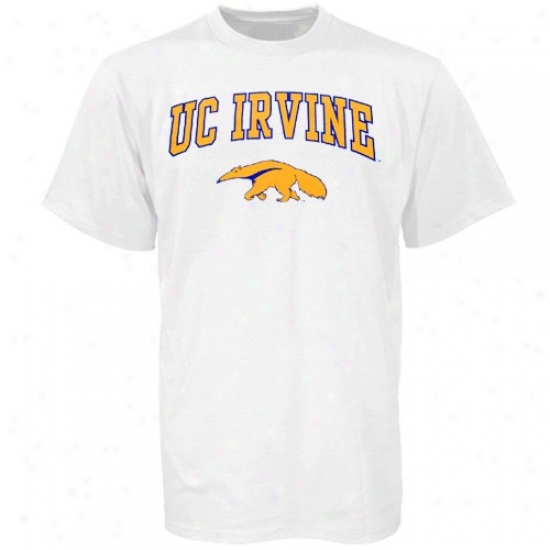 Uc Irvine Anteaters T-shirt : Uc Irvine Anteaters White Bare Essentials T-shirt