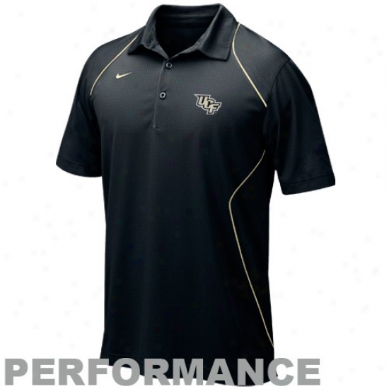 Ucf Knights Clothes: Nike Ucf Knights Black 2010 Snap Count Coaches Sideline Performance Polo