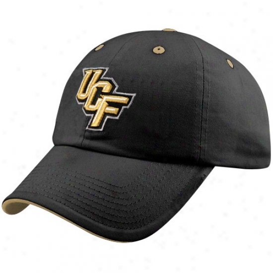 Ucf Knights Gear: Top Of The World Ucf Knights Black Crew Adjustable Hat