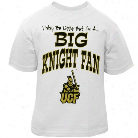 Ucf Knights T-shirt : Ucf Knights Infant White Big Fan T-shirt