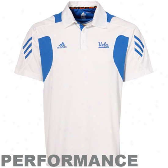 Ucla Bruins Clothes: Adidas Ucla Bruins Whlte 2010 Scorch Coaches Performance Polo