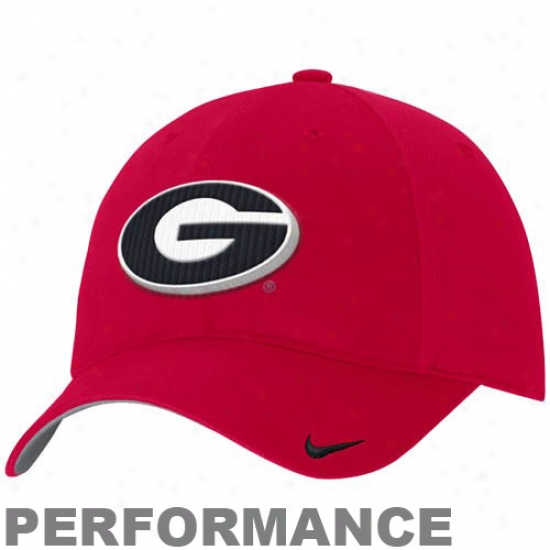 Uga Bulldog Harness: Nike Uga Bulldog Red Performance Hat