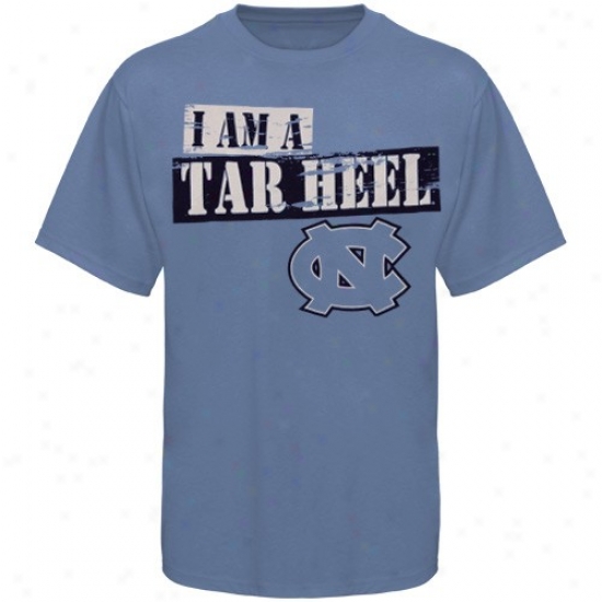 Unc Tar Heel Tee : Unc Tar Heel (unc) Youth Carolina Blue I Am Tee