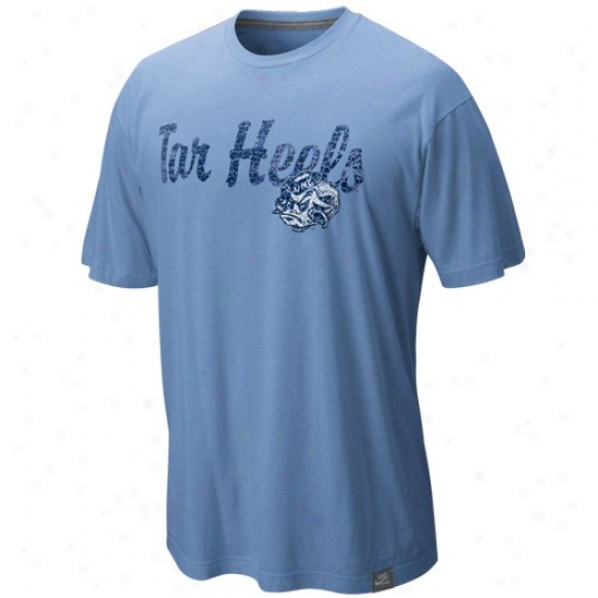 Unc Tarheels Shirt : Nike Unc Tarheels (unc) Carolina Blue Vault Dissertation Distressed Heathered Shirt