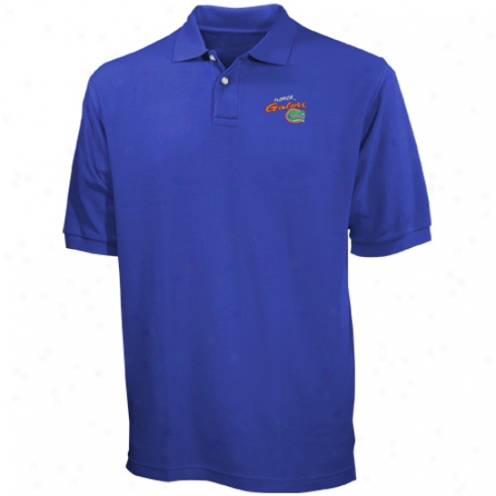 University Of Florida Polo : University Of Florida Royal Blue Blazer Logo Pique Polo