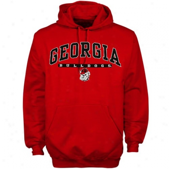 Univetsity Of Georgia Sweatshirts : University Of Georgia Red Mascot Sweatshirts