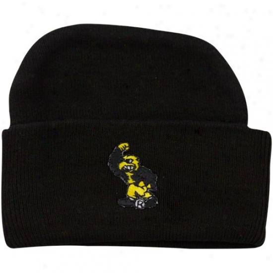 University Of Iowa Hats : University Of Iowa Infant Black Knit Beanie