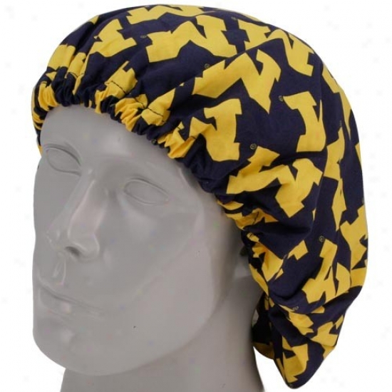 University Of Michigan Hat : University Of Michigan Bouffant Scrub Hat