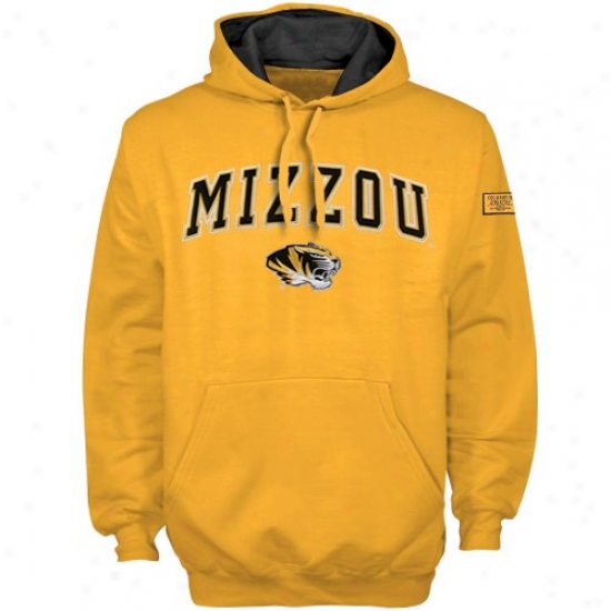 University Of Missouri Sweatshirt : University Of Missouri Gold Automatic Sweatshirt
