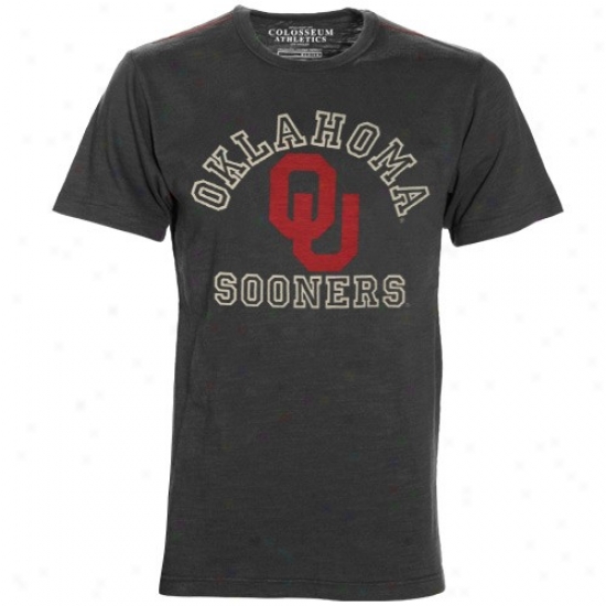 University Of Oklahoma Attire: Seminary of learning Of Oklahoma Charcoal Avalanche T-shirt
