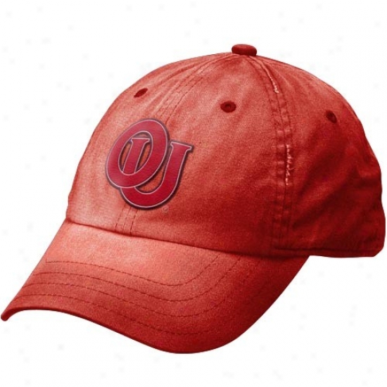 University Of Oklahoma Caps : Nike University Of Oklahoma Ladies Crimson Heritage 86 Adjustable Caps