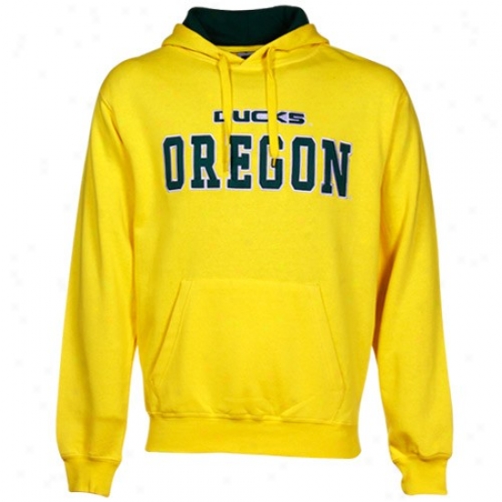 University Of Oregon Sweat Shirts : University Of Oregon Yellpw Classic Twill Sweat Shirts