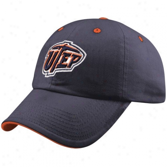 Utep Miners Hats : Top Of The World Utep Miners Navy Blue Crew Adjustable Hats