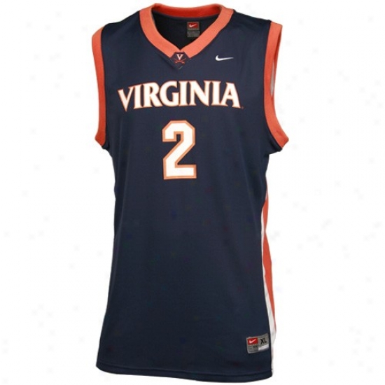 Virginia Cavaliers Jerseys : NikeV irginia Cavaliers #2 Navy Dismal Youth Replica Basketball Jerseys