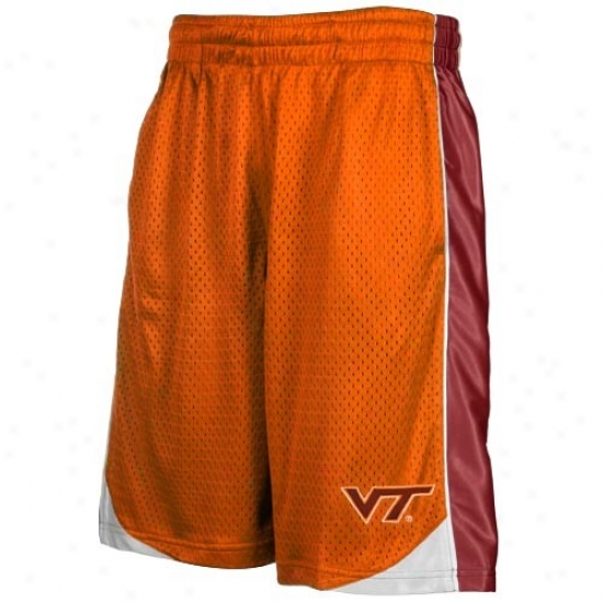 Virginia Tech Hokies Orange Vector Workout Shorts