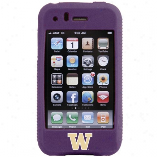 Washington Huskies Purple Silicone Iphone Cover