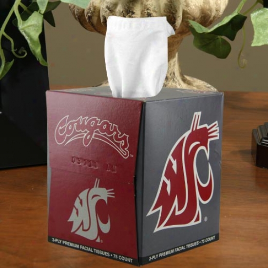 Washington State Cougars Box Of Sports Tissues