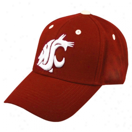Washington State Cougars Cap : Top Of The World Washington State Cougars Crimson Triple Conference Exceed
