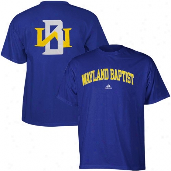 Wayland Baptist Pioneers T-shirt : Adidas Wayland Baptist Pioneers Royal Blue Relentless T-shirt