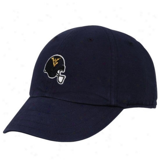 West Virginia Hat : Nike West Virginia Navy Blue Ladies Campus Adjustable Hat