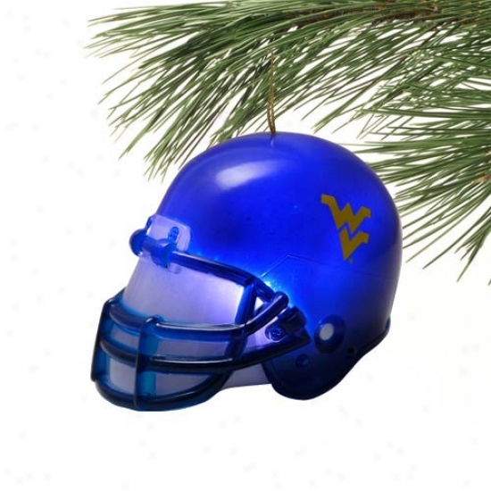 West Virginia Mountauneers 3'' Acrylic Light-up Football Helmet Ornament