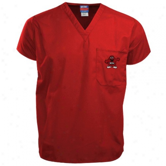 Wrstern Kentucky Hilltoppers T Shirt : Western Kentucky Hilltoppers Red Scrub Top