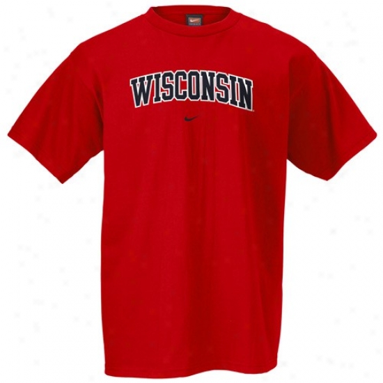 Wisconsin Badgers Shirt : Nike Wisconsin Badgerss Cardinal Preschool Classic College Shirt