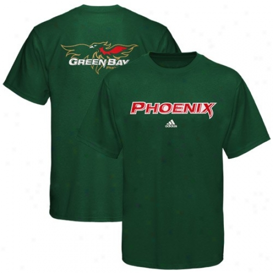 Wisconskn-green Bay Phoeniix Shirt : Adidas Wisconsin-green Bay Phoenix Green Unrelenting Shirt
