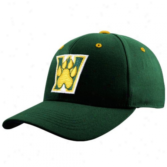 Wright Rank Raiders Gear: Top Of The Worl dWright Statte Raiders Green Team Logo One-fit Hat