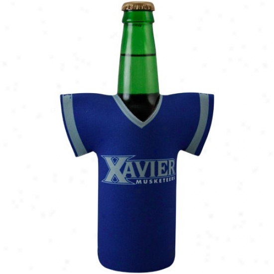 Xavier Musketeers Kingly Blue Jersey Bottle Coolie
