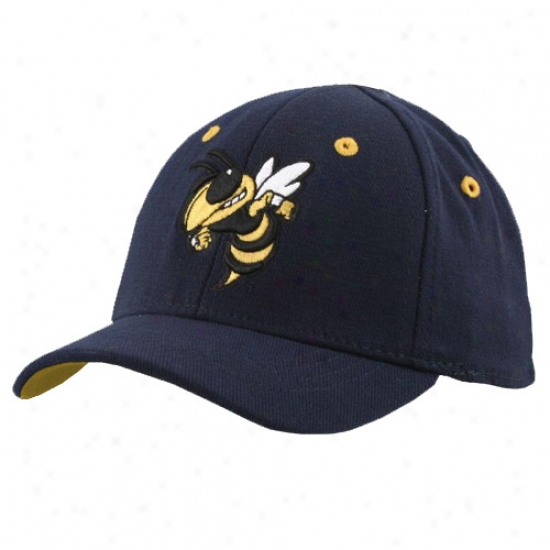 Yellow Jackets Merchandise: Surface Of The World Georgia Tech Yellow Jackets Navy Blue Infant Lil' Buzz 1fit Hat