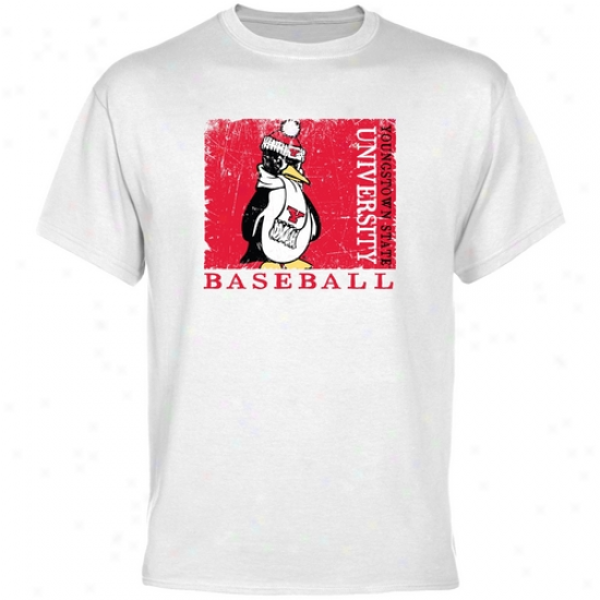 Youngstown State Penguins Shirt : Youngstown State Penguins White Spprt Stamp Shirt