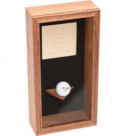Assorted Personaluzed Oak Hole-in-one Shadow Box