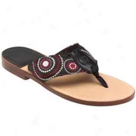 Assorted Woven Ribbon Leather Flip Flop Sandal