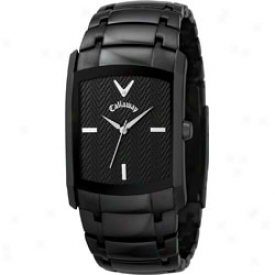 CallawayM en S Watch With Diamond And Mourning Ion Plated Bracelet