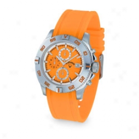 Callaway Orange Rubber Strap X-series Stainless Steel Watch