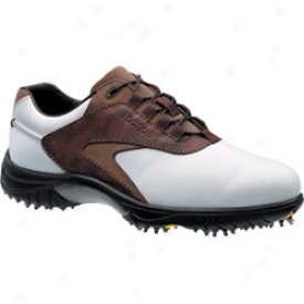 Footjoy Closeout Contour Men S Golf Shoes (white/brown/tan, 54239)