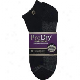 Footjoy Men S Prodry Sport Black Socks - Pair