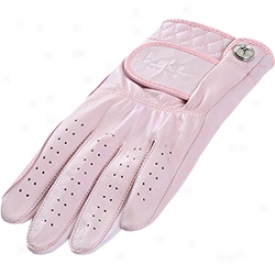 Glove It Nicole Miller Quilted Pink Leather Glove