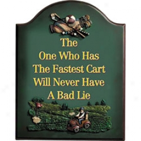 Golf Gifts & Art collection Fastest Cart Sign