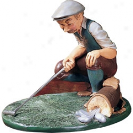 Golf Gifts & Gallery Lining Up The Putt Figurine