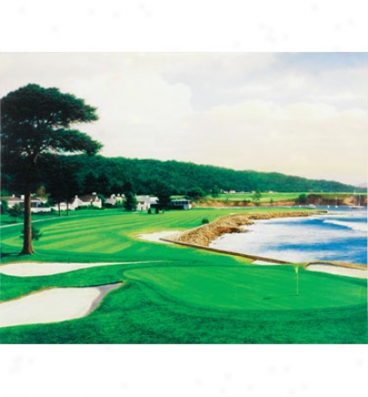 Golf Gifts & Gallery Unfamed 17 X15  Canvas Pebble Beach # 18