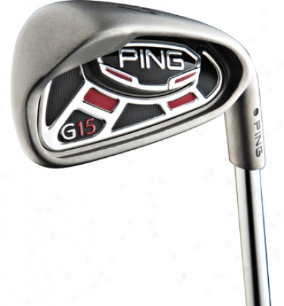 Preowned Ping G15 Iron Set 3-pw With Steel Shafts