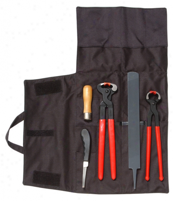 6 Piece Farrier Tool Kit By Farrier Craft - Black
