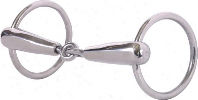 Abetta Pinchlss O-ring Snaffle Bit - Stainless Steel - 5